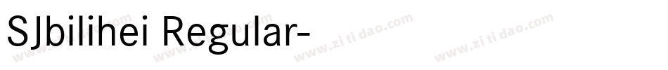 SJbilihei Regular字体转换